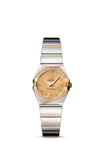 Omega Constellation Quartz 24 Polished Stainless Steel / Yellow Gold / Diamond / Champagne Supernova